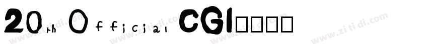 20th Official CGI字体转换